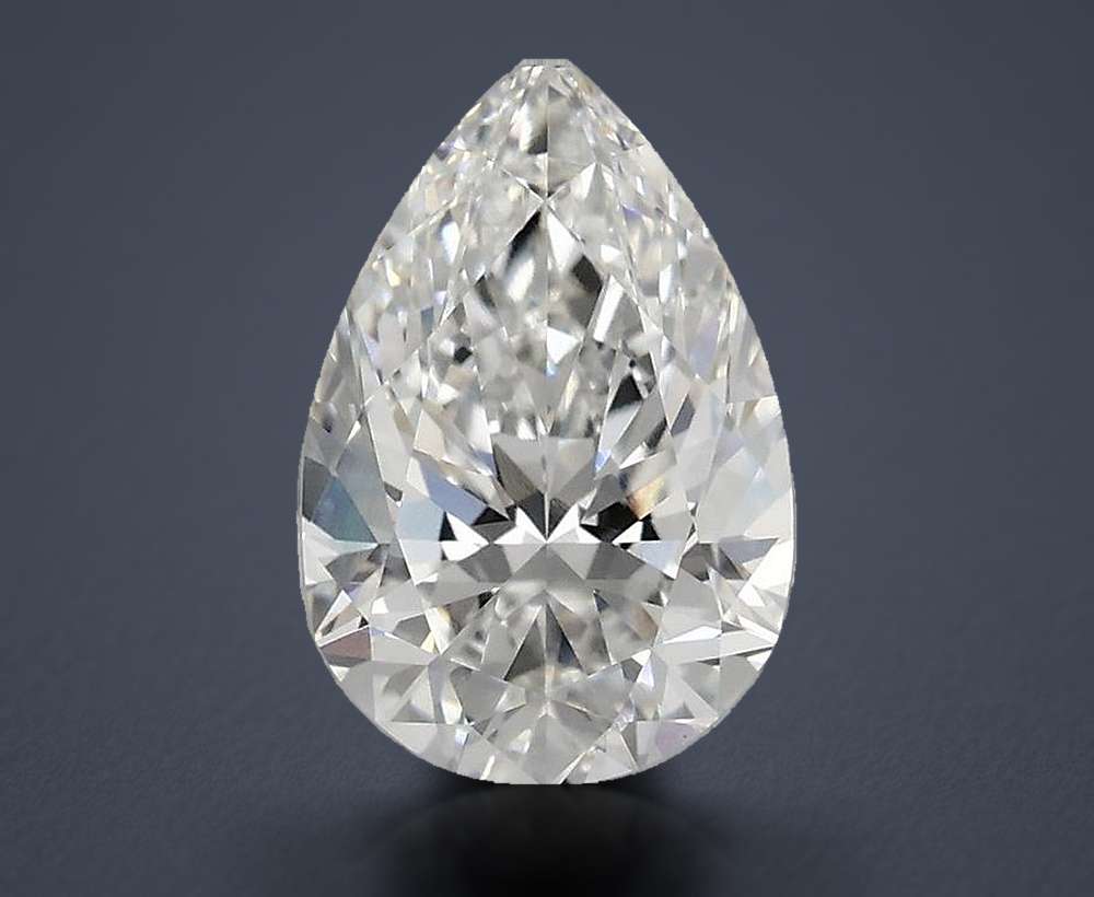 2.00 Carat Pear Lab Diamond