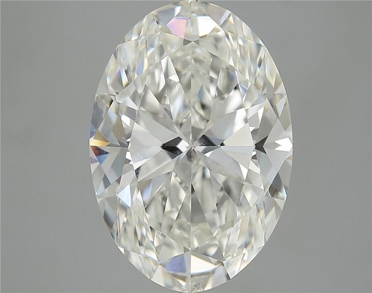 8.01ct I SI1 Rare Carat Ideal Cut Oval Diamond