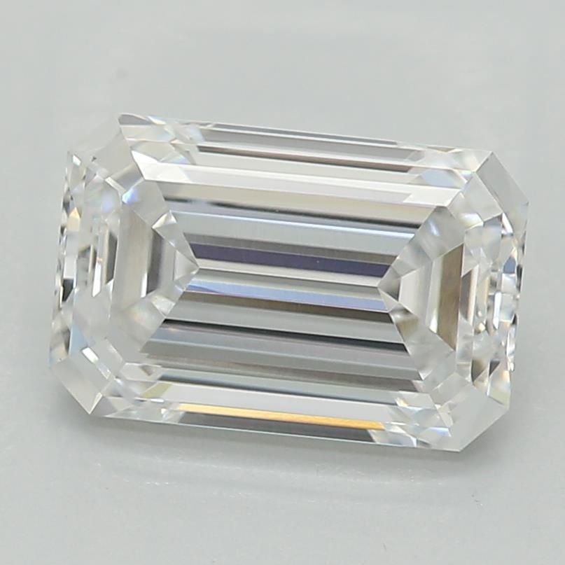 1.01ct D VVS2 Rare Carat Ideal Cut Emerald Lab Grown Diamond