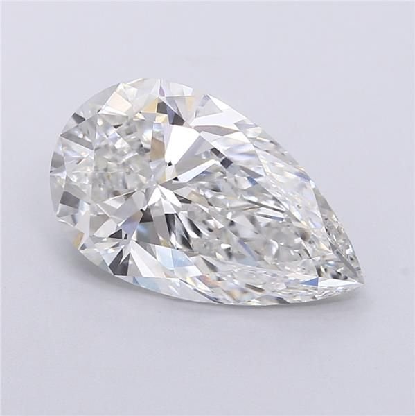 4.07ct E VVS2 Rare Carat Ideal Cut Pear Lab Grown Diamond