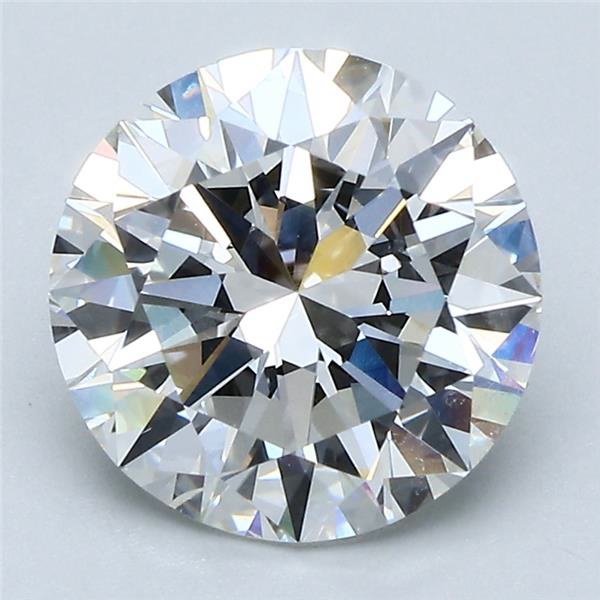 3.01ct F SI2 Excellent Cut Round Diamond