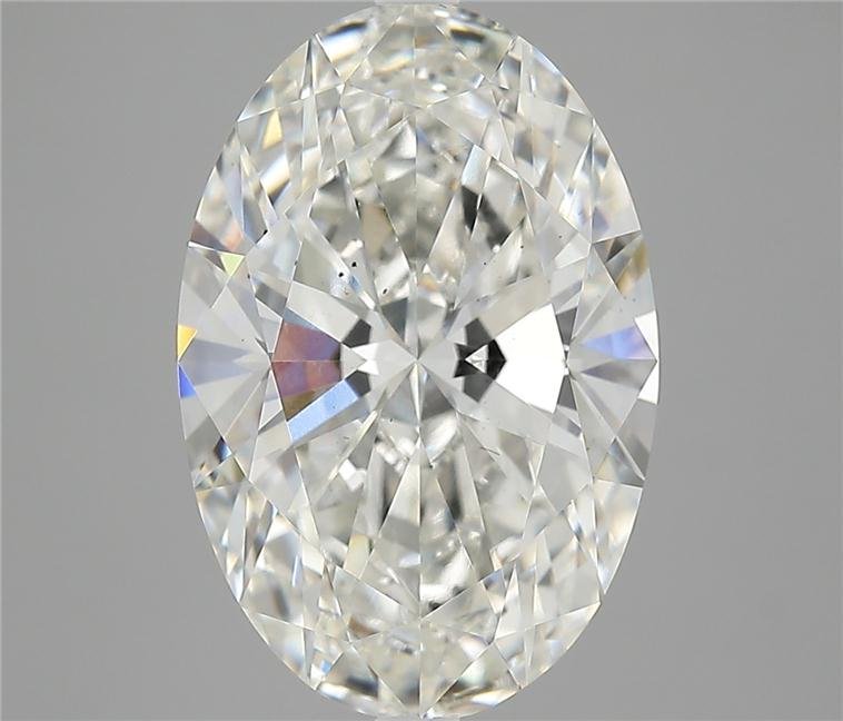 6.08ct H VS2 Rare Carat Ideal Cut Oval Lab Grown Diamond