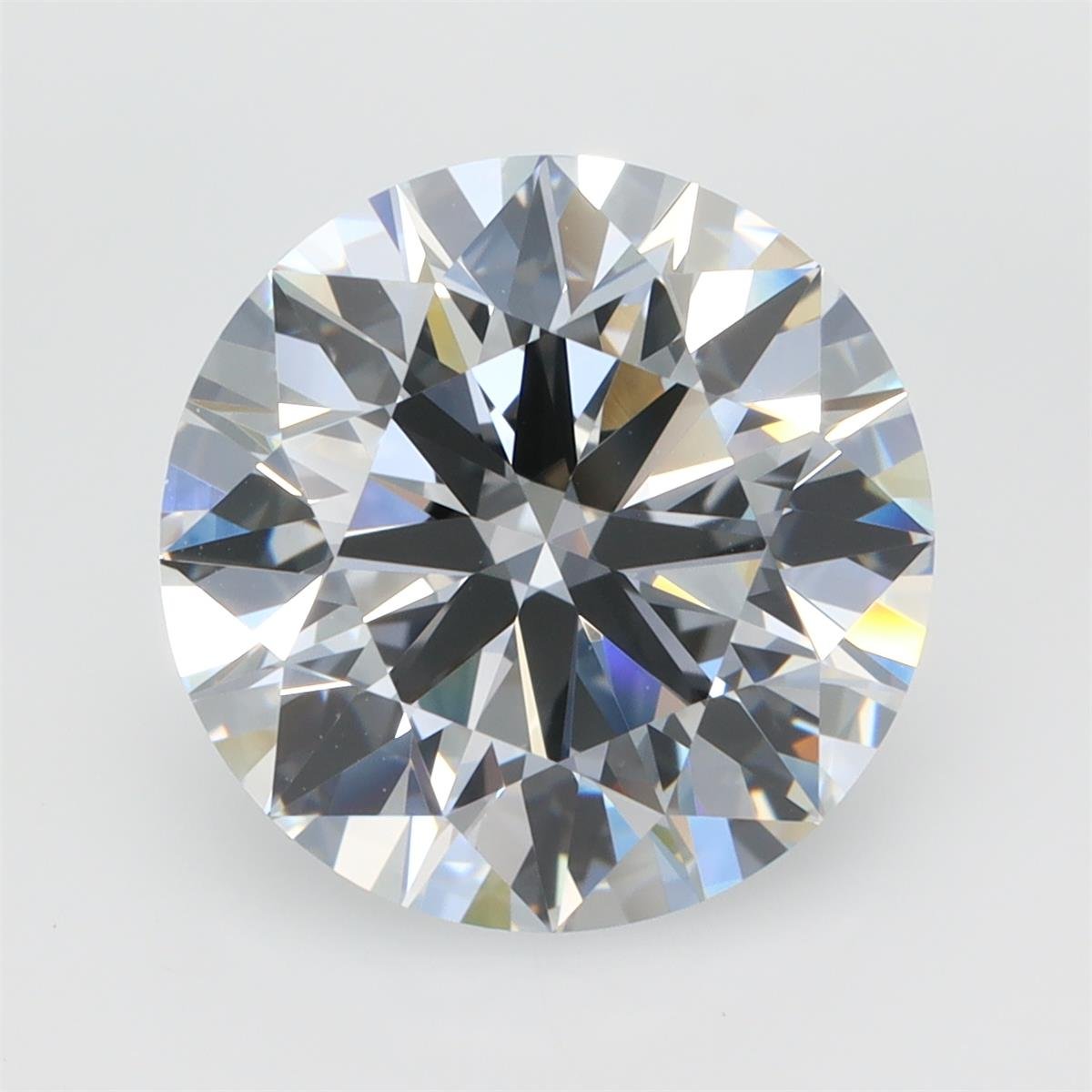 5.02ct F VVS1 Rare Carat Ideal Cut Round Lab Grown Diamond