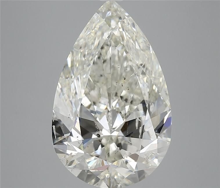 5.02ct I SI2 Rare Carat Ideal Cut Pear Diamond