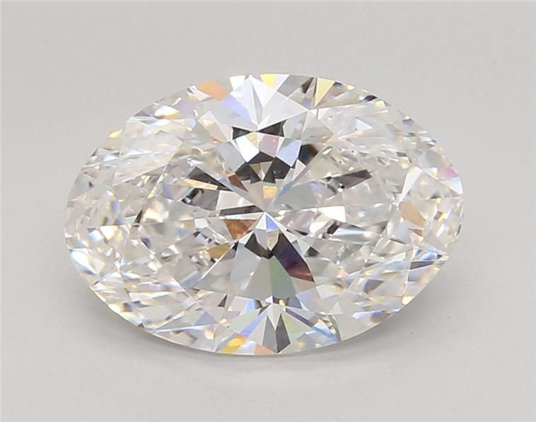 3.75ct D VS1 Rare Carat Ideal Cut Oval Lab Grown Diamond