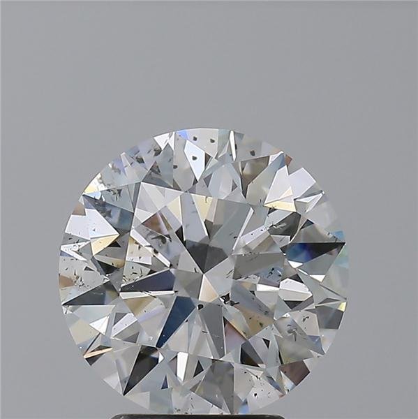 3.10ct F SI2 Rare Carat Ideal Cut Round Diamond