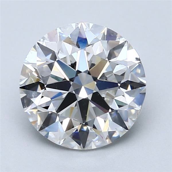 2.53ct F SI2 Rare Carat Ideal Cut Round Diamond