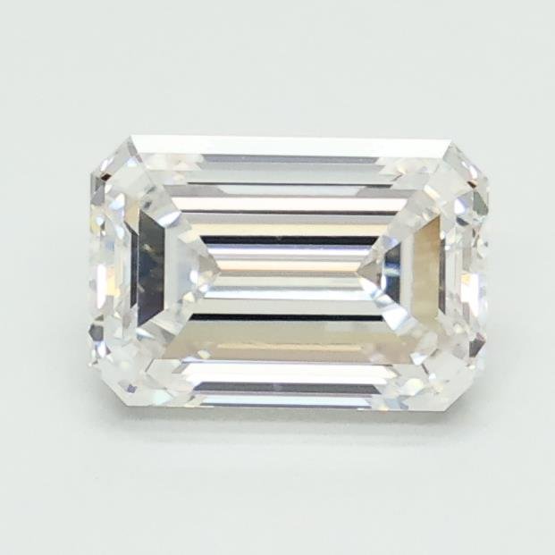 1.10ct D VVS2 Rare Carat Ideal Cut Emerald Lab Grown Diamond