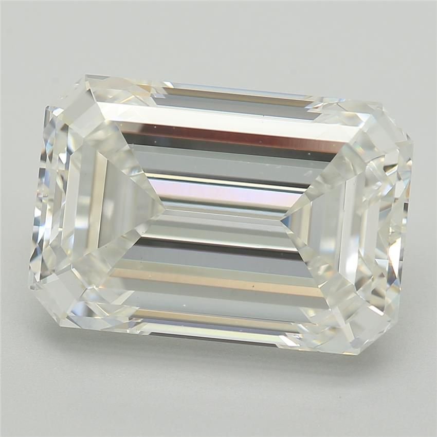 5.12ct F VS1 Excellent Cut Emerald Lab Grown Diamond