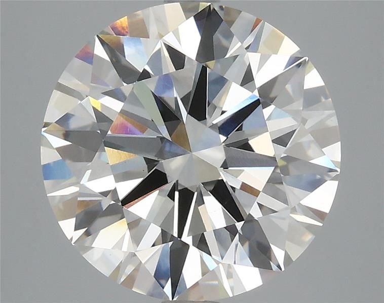 5.04ct H VVS2 Rare Carat Ideal Cut Round Lab Grown Diamond