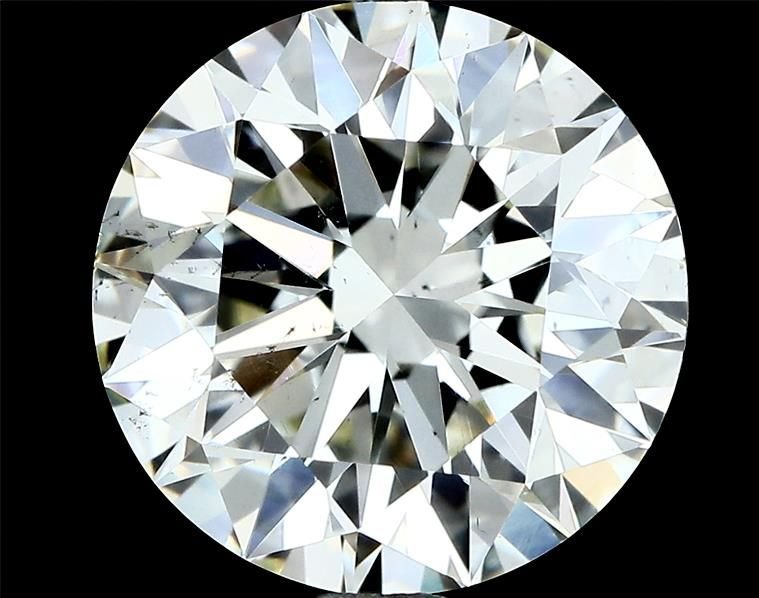 3.20ct K SI1 Rare Carat Ideal Cut Round Diamond
