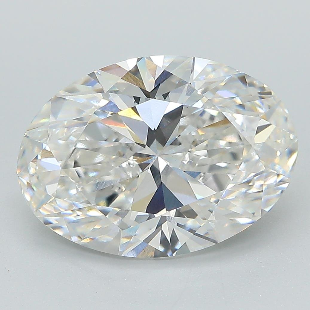 4.79ct F VS1 Rare Carat Ideal Cut Oval Lab Grown Diamond