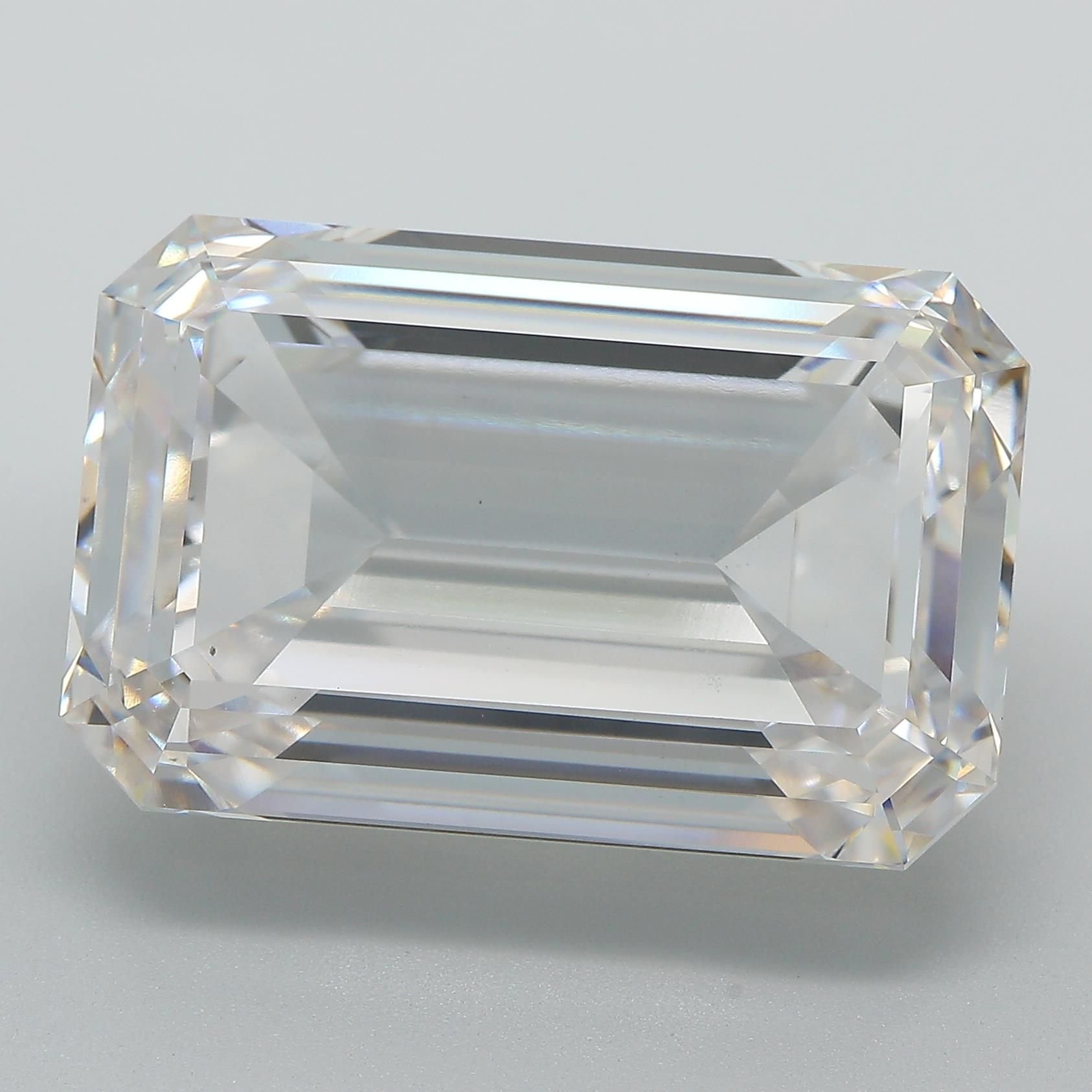 25.95ct F VS1 Rare Carat Ideal Cut Emerald Lab Grown Diamond