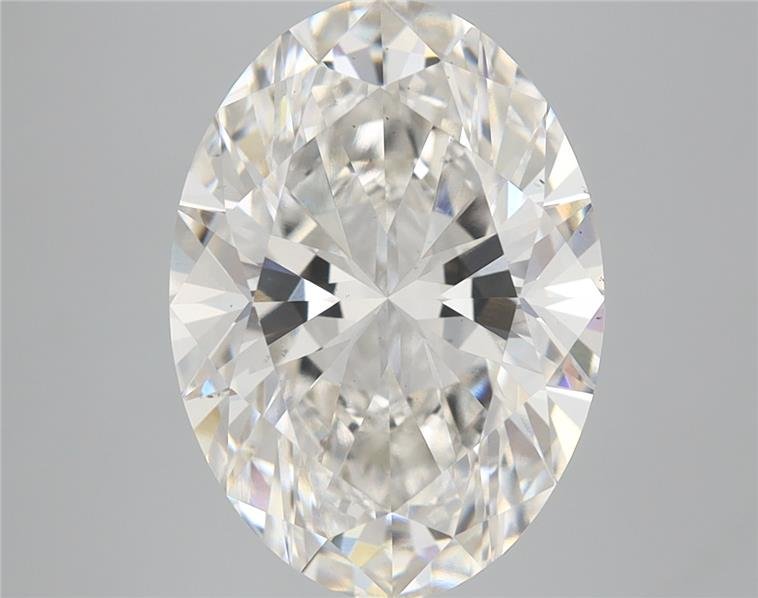 5.16ct H VS2 Rare Carat Ideal Cut Oval Lab Grown Diamond