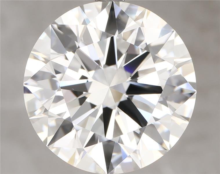 7.01ct F VS1 Rare Carat Ideal Cut Round Diamond