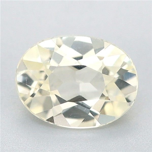 0.68 Carat Yellow Oval Sapphire