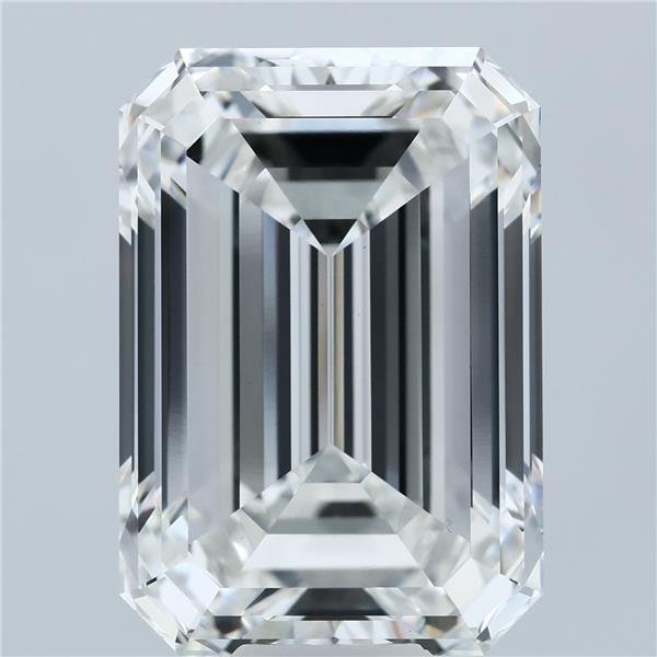 16.03ct F VVS2 Rare Carat Ideal Cut Emerald Lab Grown Diamond
