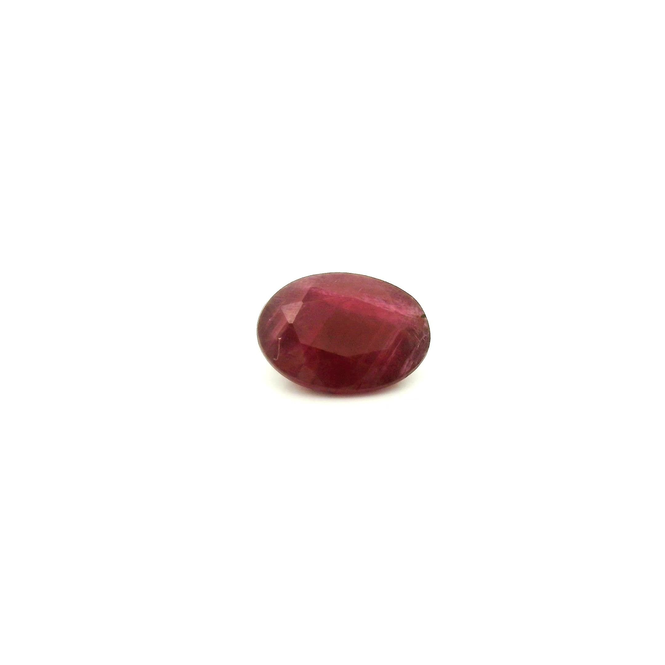 1.05 Carat Red Oval Ruby