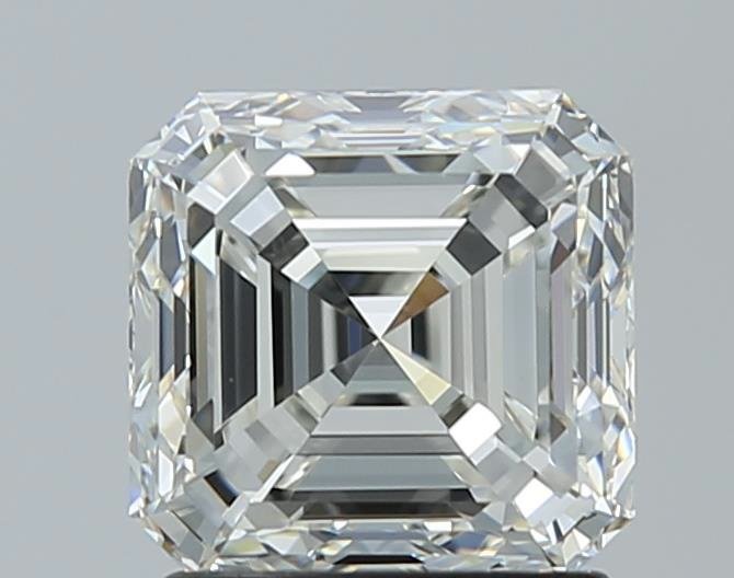 1.76ct J IF Rare Carat Ideal Cut Asscher Diamond