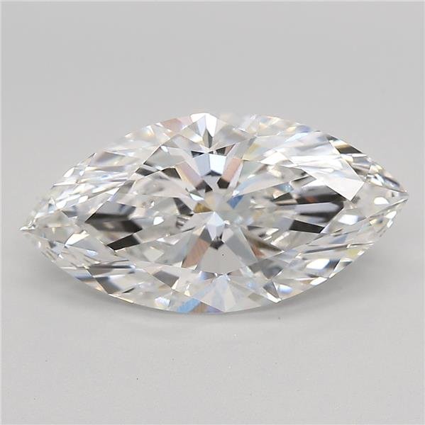 3.09ct F VS1 Rare Carat Ideal Cut Marquise Lab Grown Diamond