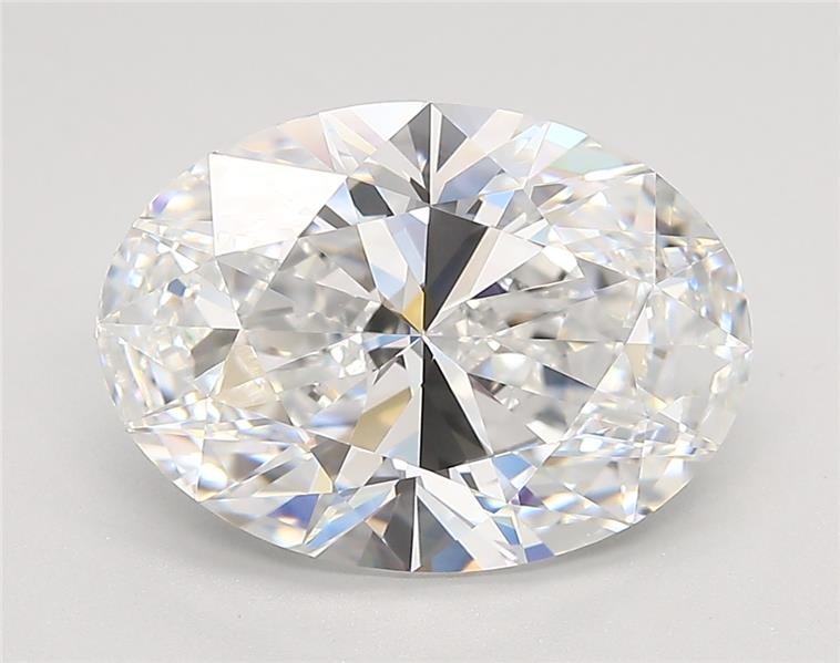 4.14ct F VS1 Rare Carat Ideal Cut Oval Lab Grown Diamond