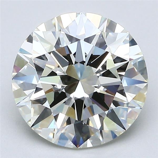 2.52ct K VVS1 Rare Carat Ideal Cut Round Diamond