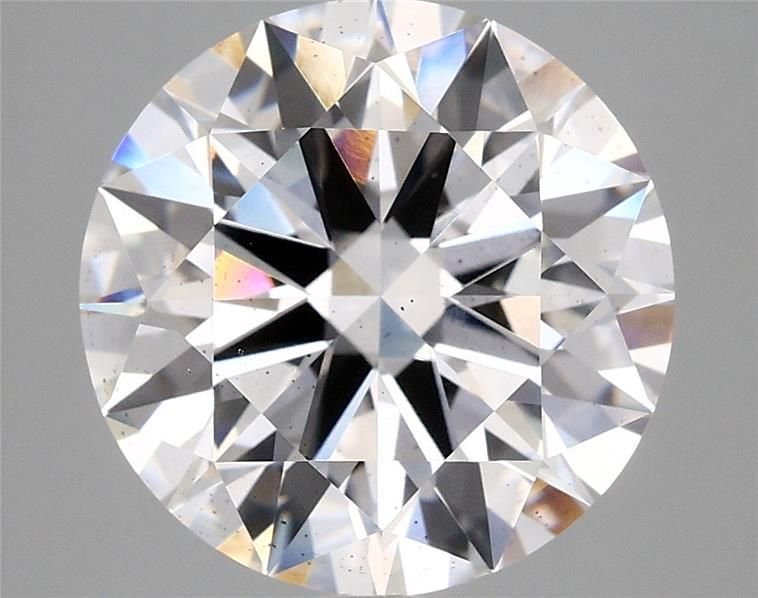5.07ct F SI1 Rare Carat Ideal Cut Round Lab Grown Diamond