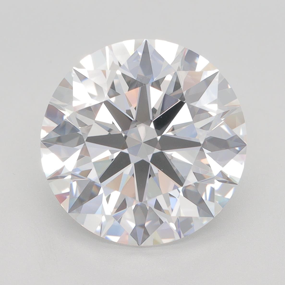 5.46ct F IF Rare Carat Ideal Cut Round Lab Grown Diamond