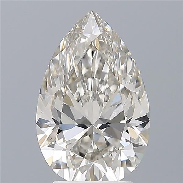 2.76ct H VS1 Rare Carat Ideal Cut Pear Lab Grown Diamond