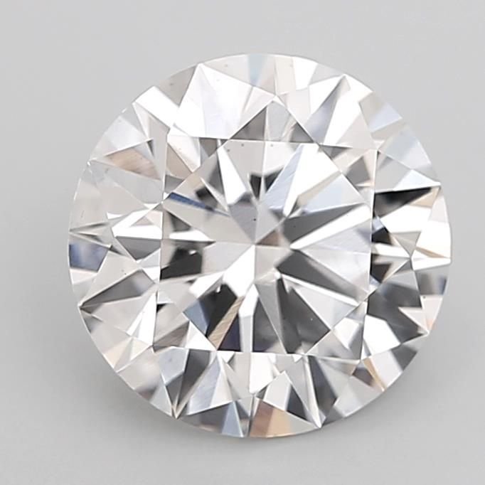 3.04ct F VS2 Rare Carat Ideal Cut Round Lab Grown Diamond