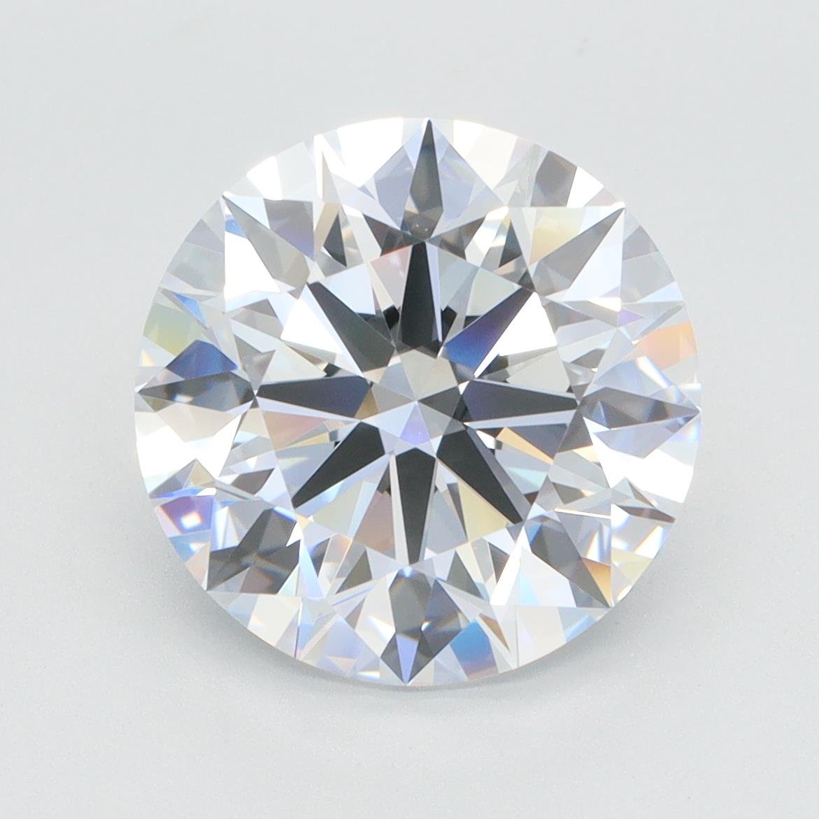 5.01ct F VVS2 Rare Carat Ideal Cut Round Lab Grown Diamond