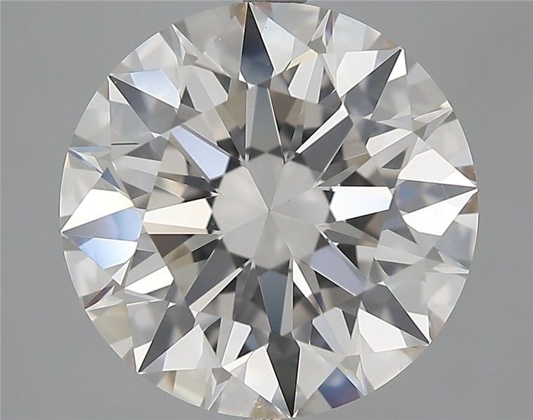 6.36ct K IF Rare Carat Ideal Cut Round Diamond