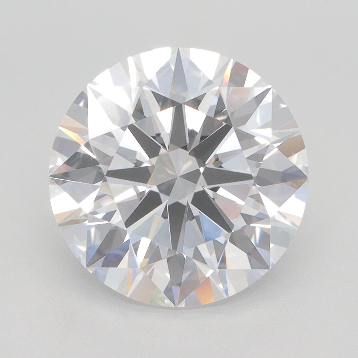 5.07ct D VVS1 Rare Carat Ideal Cut Round Lab Grown Diamond