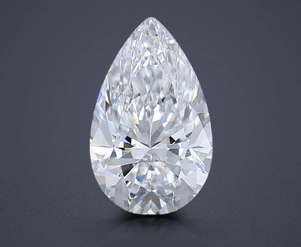1.54 Carat Pear Lab Diamond