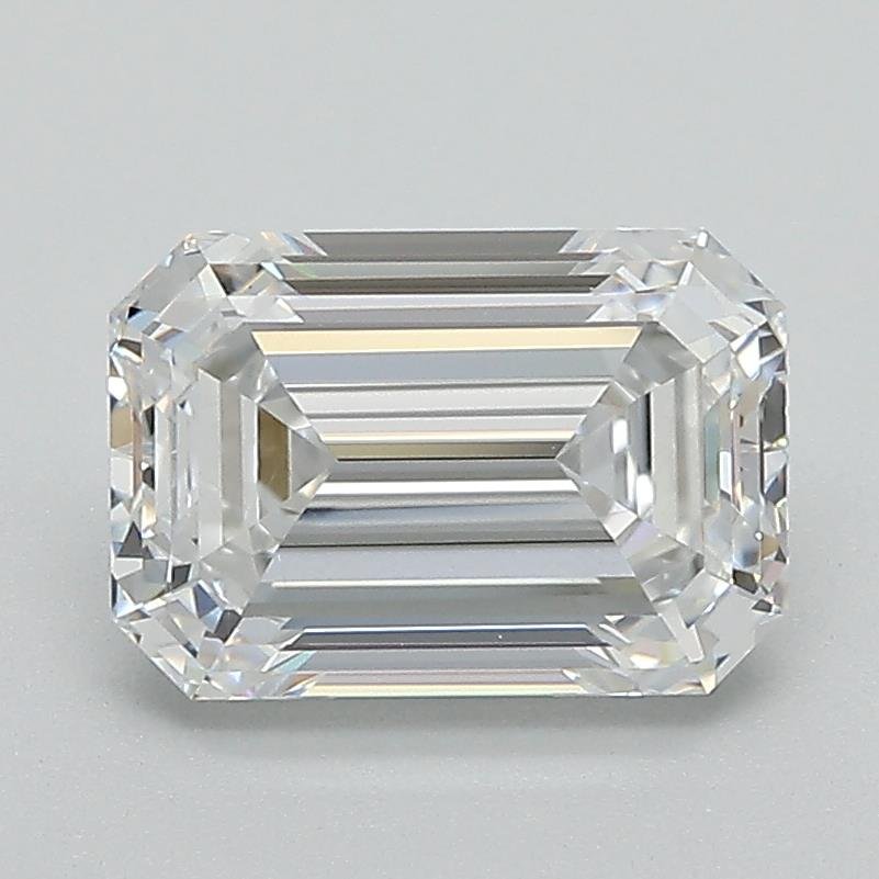 2.04ct D VS2 Rare Carat Ideal Cut Emerald Lab Grown Diamond