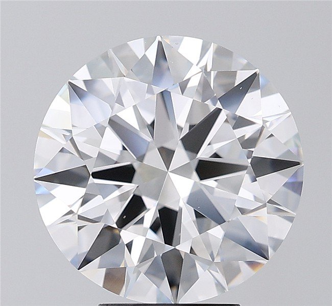 5.06ct F VS2 Rare Carat Ideal Cut Round Diamond