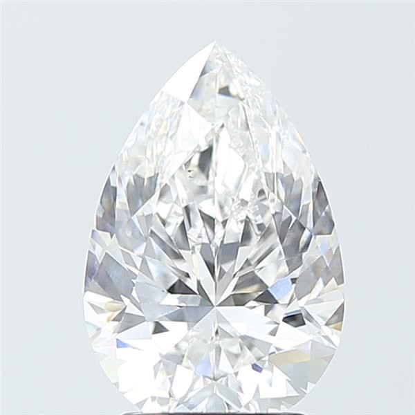 3.06ct E VS1 Rare Carat Ideal Cut Pear Lab Grown Diamond