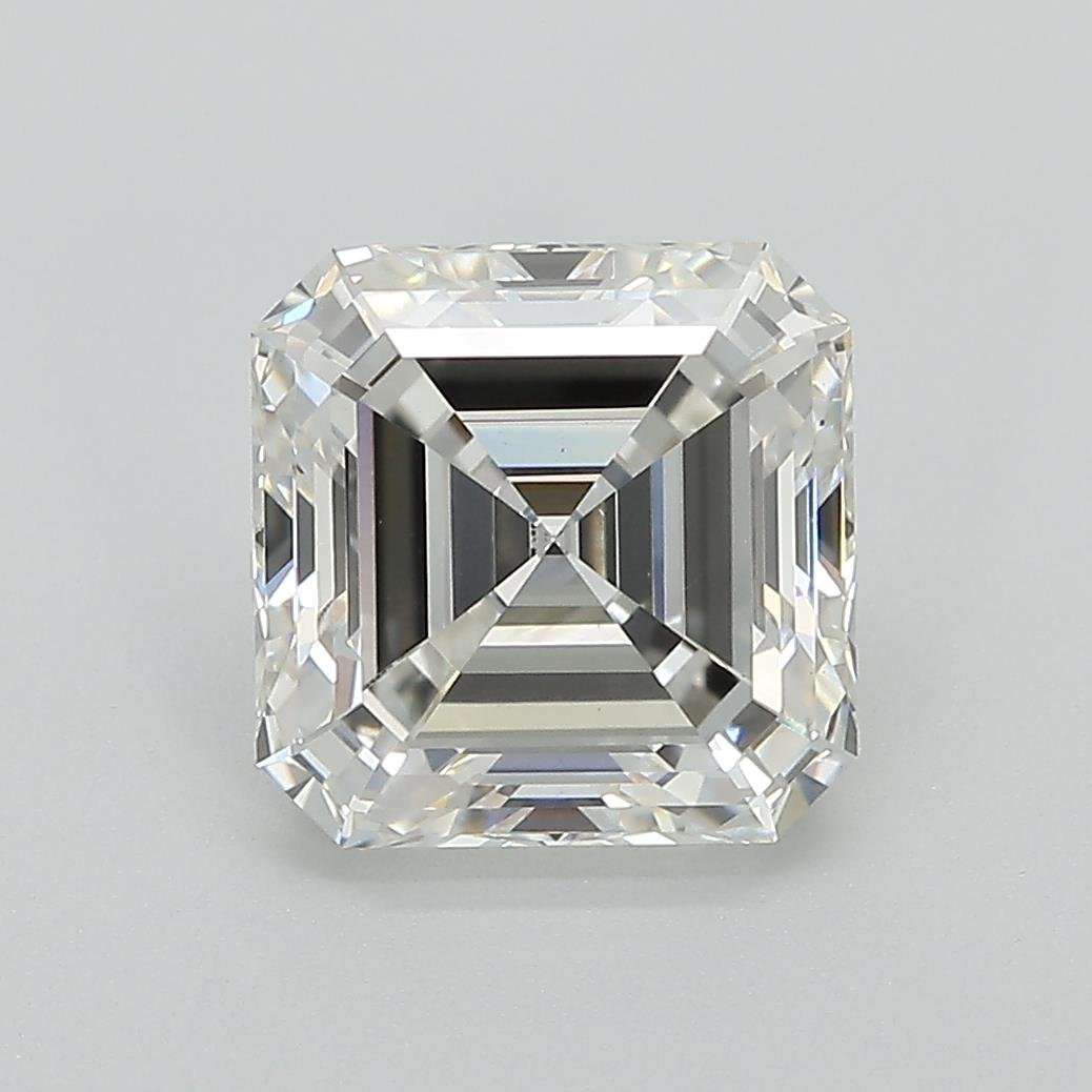 3.02ct H VVS2 Rare Carat Ideal Cut Asscher Lab Grown Diamond