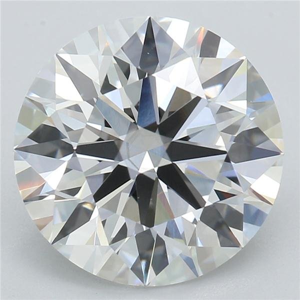 3.41ct F VS2 Rare Carat Ideal Cut Round Lab Grown Diamond