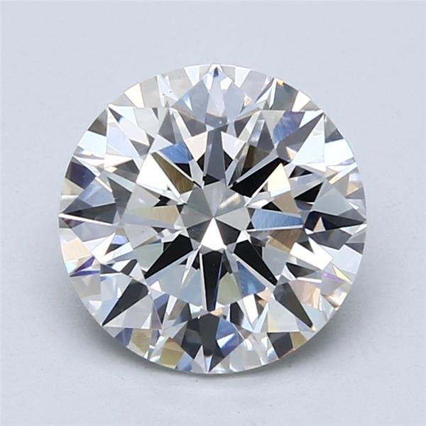 2.52ct F VS1 Rare Carat Ideal Cut Round Lab Grown Diamond