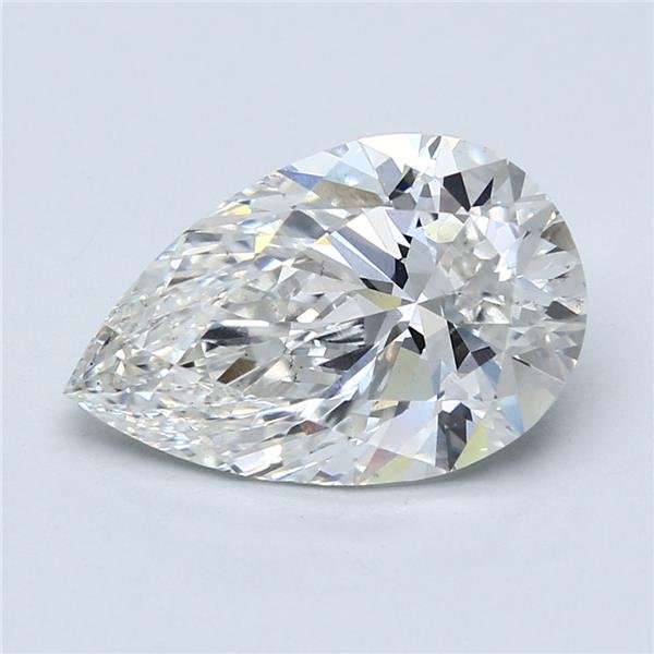 4.01ct F VS2 Rare Carat Ideal Cut Pear Lab Grown Diamond