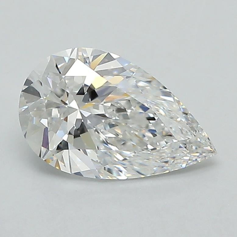 1.12ct E VVS2 Rare Carat Ideal Cut Pear Lab Grown Diamond