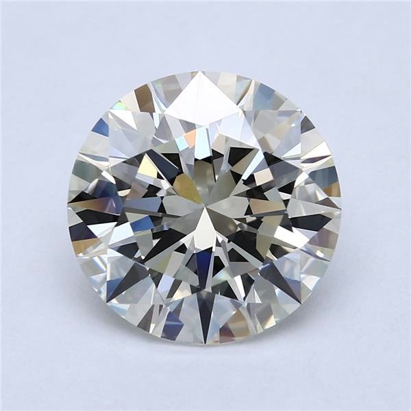 5.86ct J VVS2 Rare Carat Ideal Cut Round Diamond