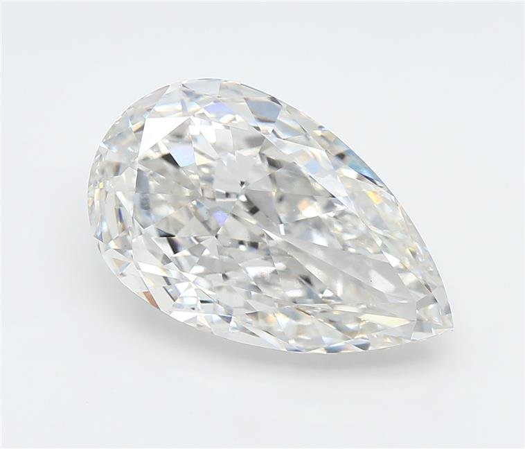 7.03ct F VS1 Very Good Cut Pear Lab Grown Diamond