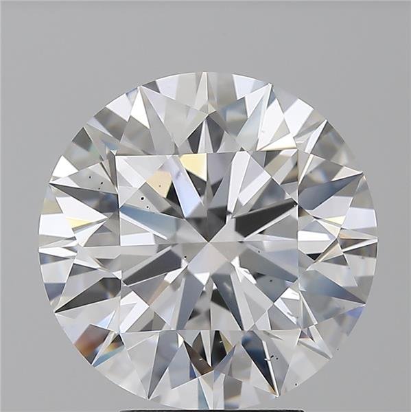 5.02ct D VS2 Rare Carat Ideal Cut Round Diamond