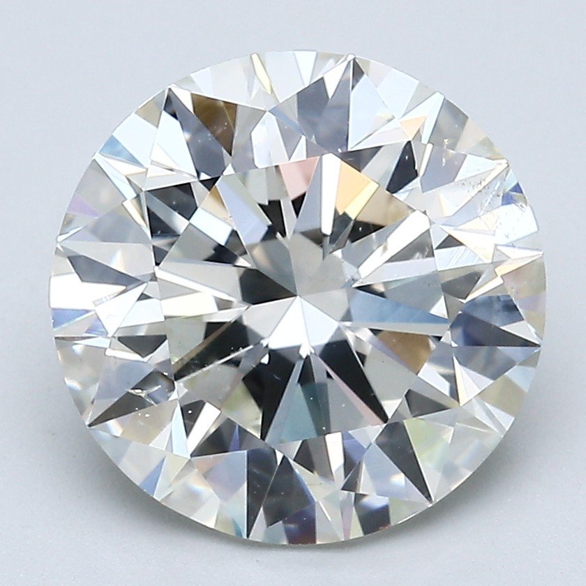 4.51ct J SI2 Rare Carat Ideal Cut Round Diamond