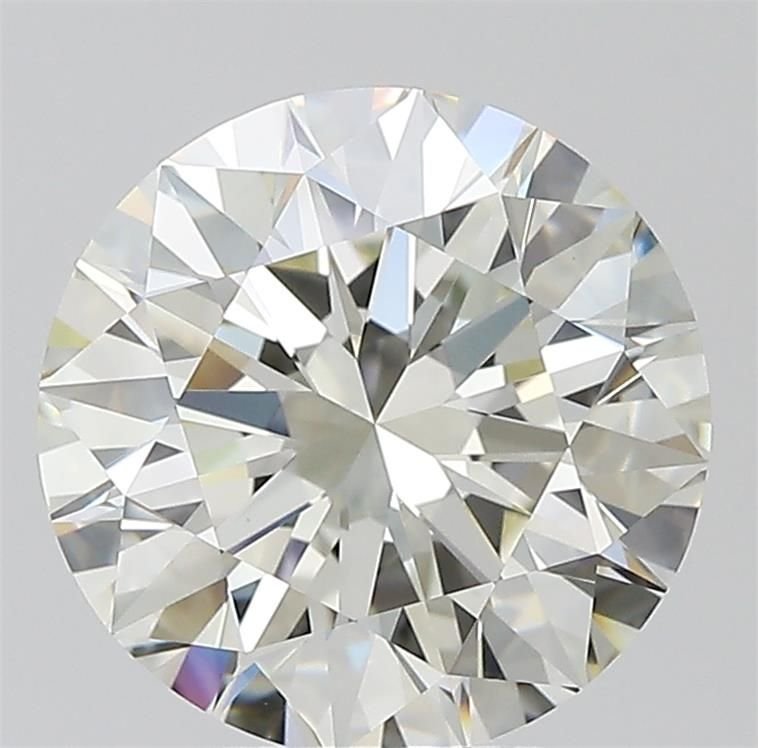 4.01ct J IF Rare Carat Ideal Cut Round Diamond