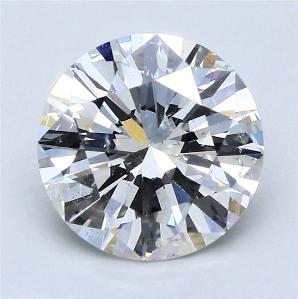 3.00ct J SI2 Very Good Cut Round Diamond