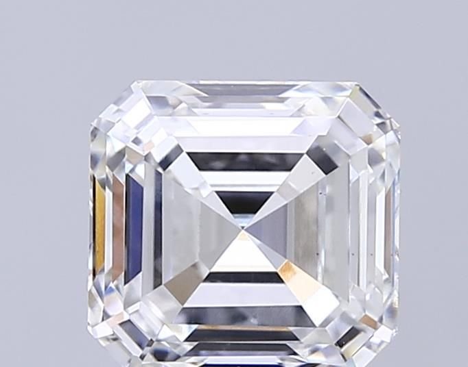3.04ct G VS1 Rare Carat Ideal Cut Asscher Lab Grown Diamond