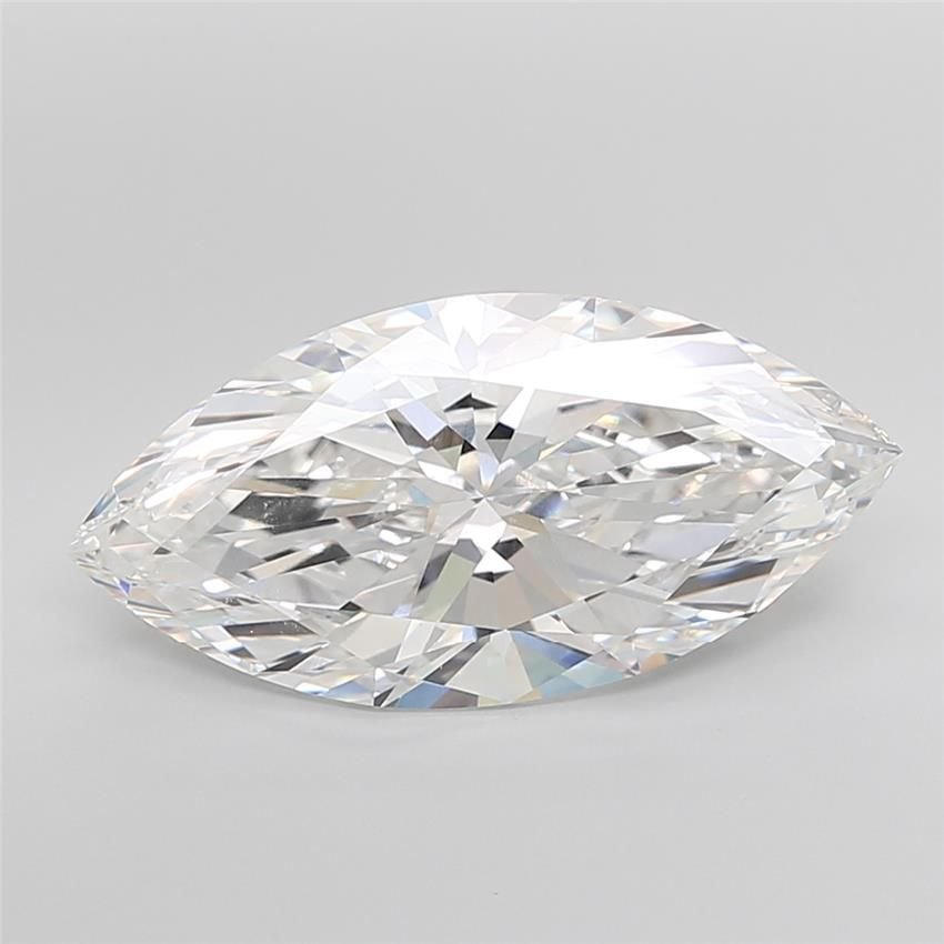 8.04ct E VVS2 Rare Carat Ideal Cut Marquise Lab Grown Diamond